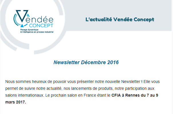 Newsletter Décembre 2016
