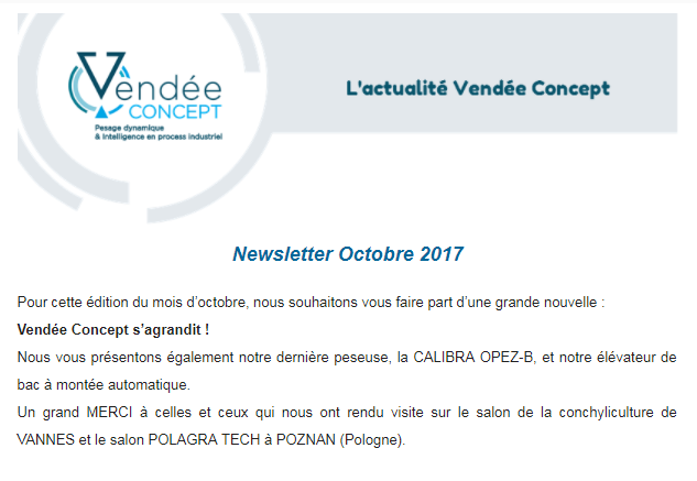 Newsletter Octobre 2017